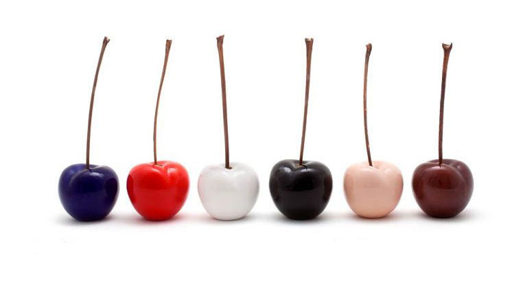 ceramic-cherry-sculpture-glazed