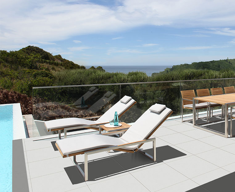 chaise longue teak NINIX_royal botania