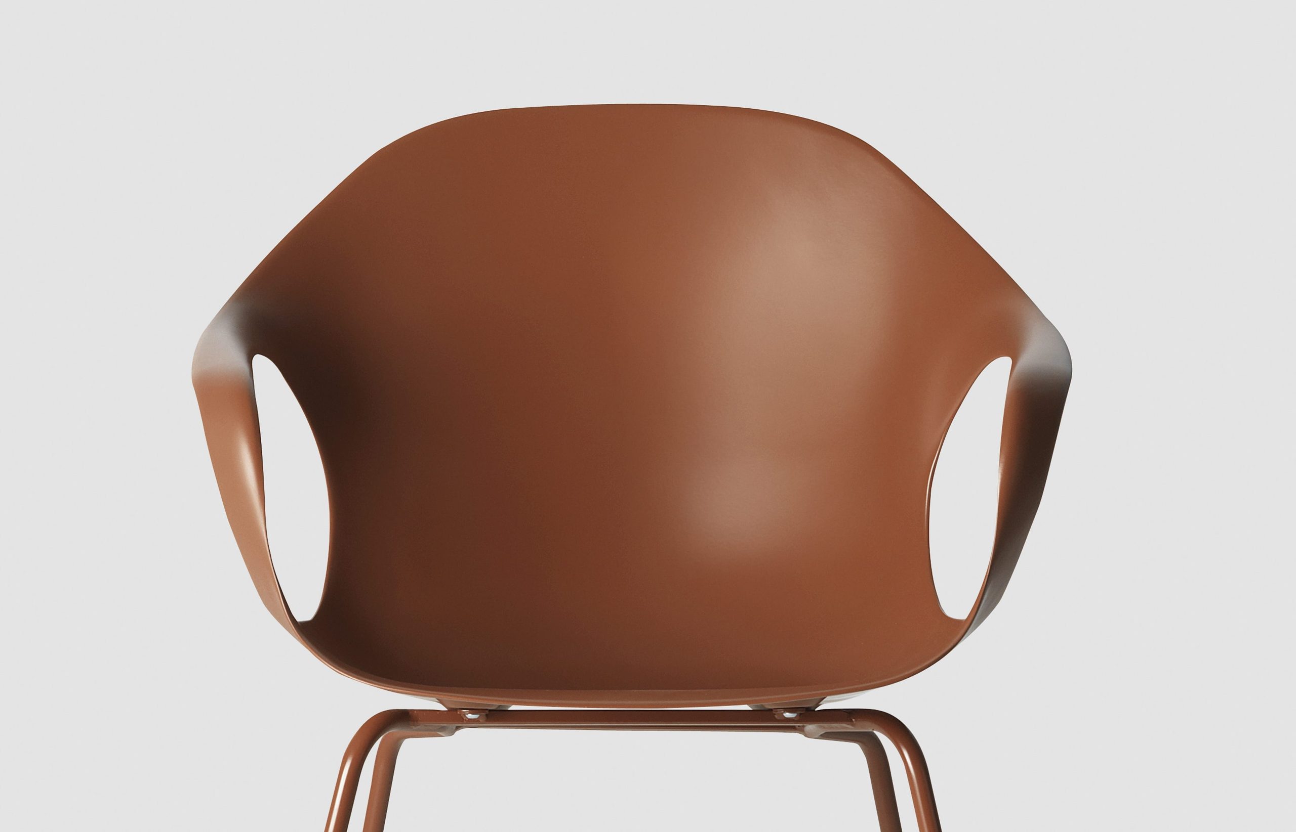 Fauteuil Elephant polypropylène terre cuite