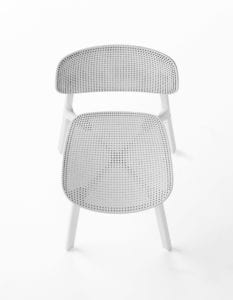 colander blanche vue dessus