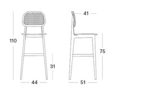tabouret bar Titus