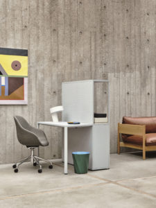 AAC 155 Atlas 931 alu tilt swivel base_Slant white_New Order Table_New Order Shelving System light grey