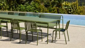 Palissade Chair olive_Palissade Table olive_Palissade Dining Bench olive