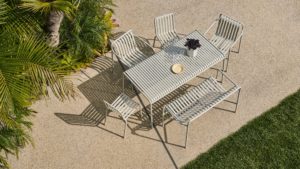 Palissade Dining Bench sky grey_Palissade Table sky grey_Palissade Chair sky grey_Palissade Dining Armchair sky grey