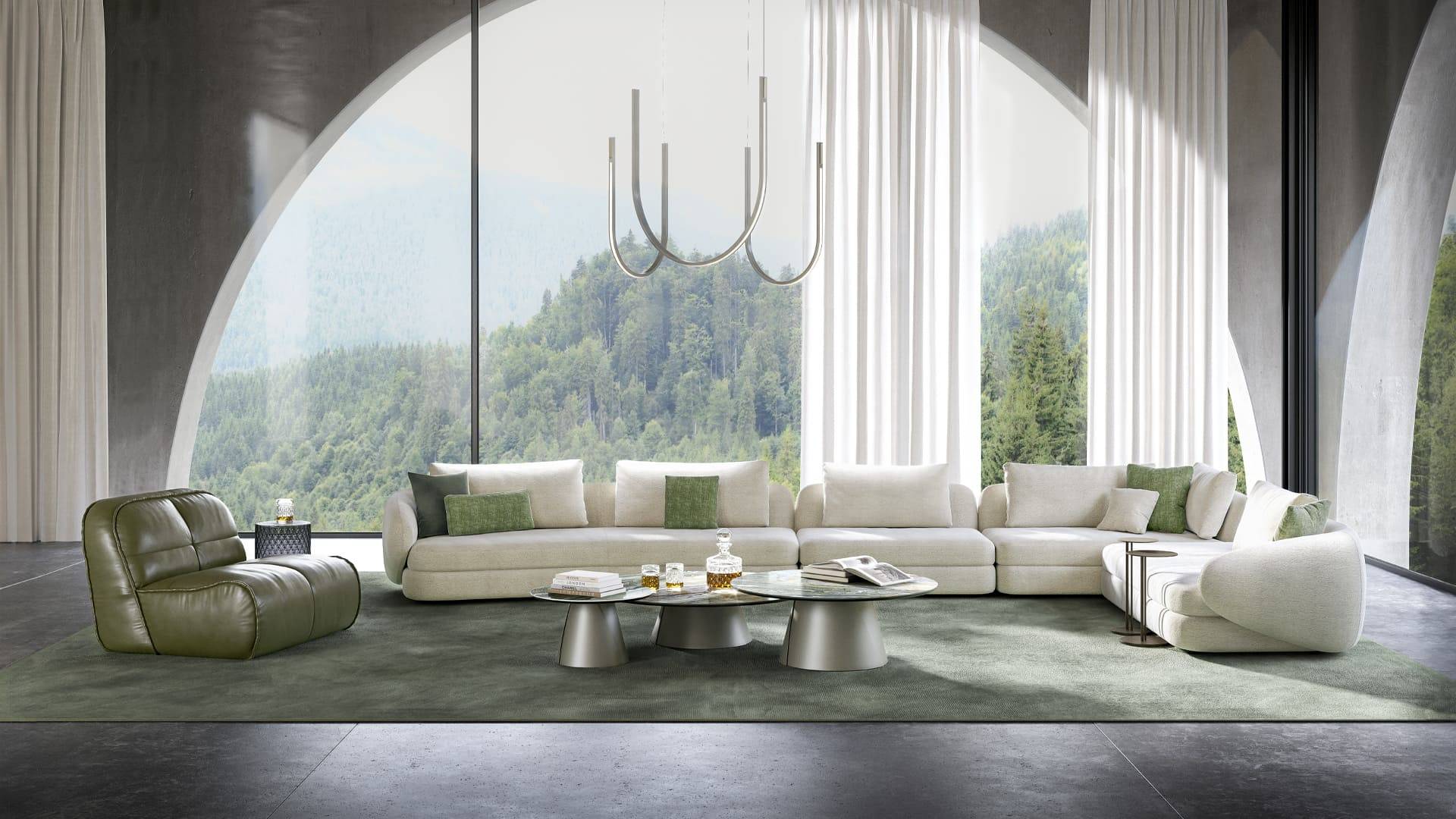 ensemble canapé design italien catalan Italia 