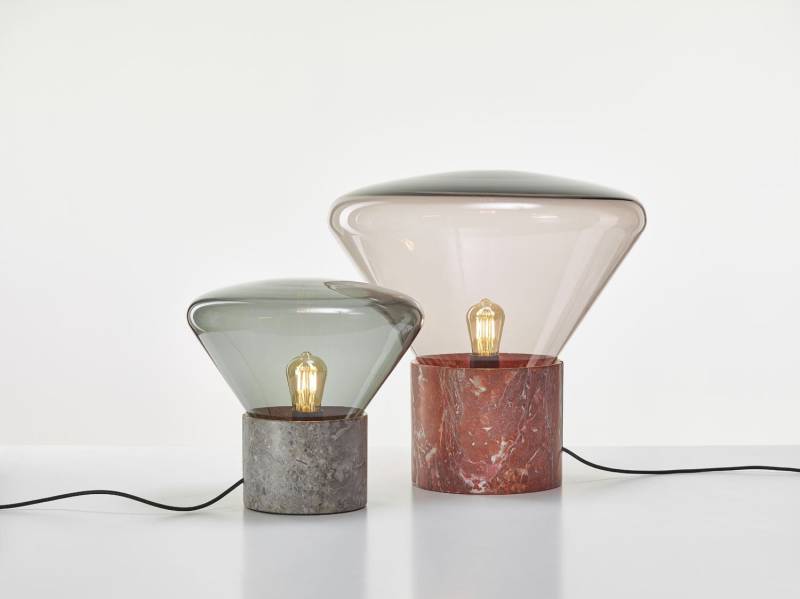 Lampe à poser Muffin avec base en marbre 