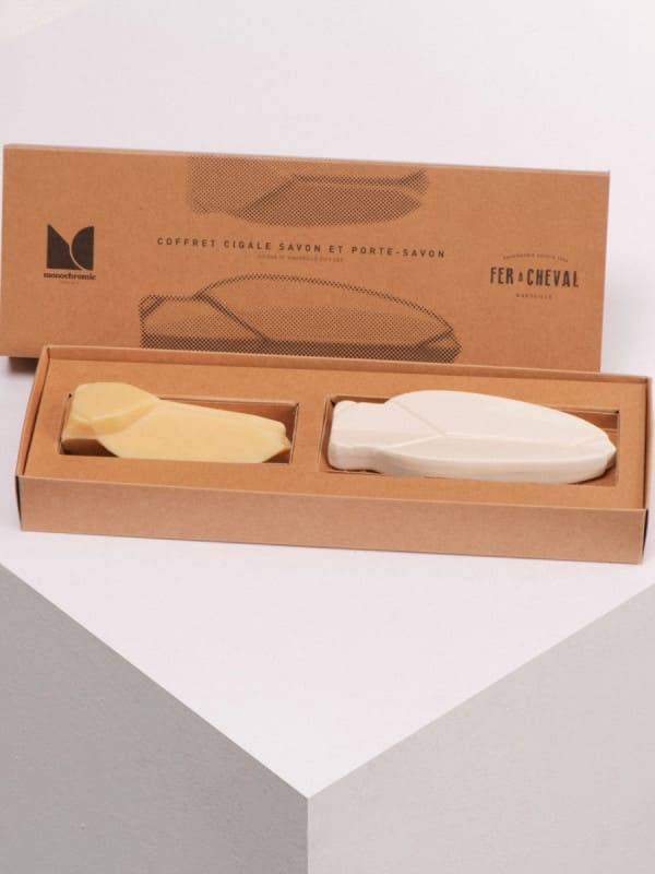 Coffret porte savon colori BLANC