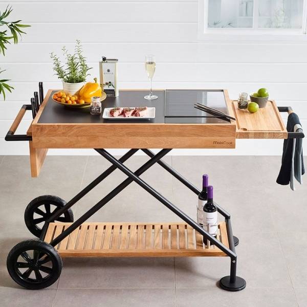 (OUTLET) Chariot CROSSI avec plaques à induction de la marque Indu+ disponible à Homa en Provence près d'Apt