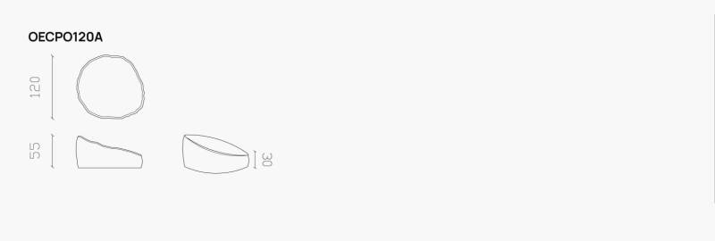 (OUTLET) Pouf extérieur EASY CAY de la marque italienne Villevenete