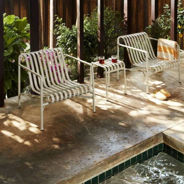 fauteuil métal pour le jardin de la gamme Palissade