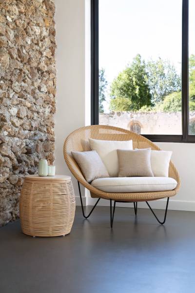 Le fauteuil Joe lounge dans un colori naturel